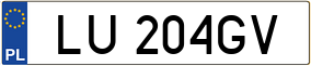 Trailer License Plate